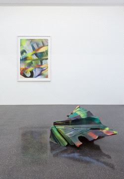 Katharina Grosse, Ausstellungsansicht Barbara Gross Galerie